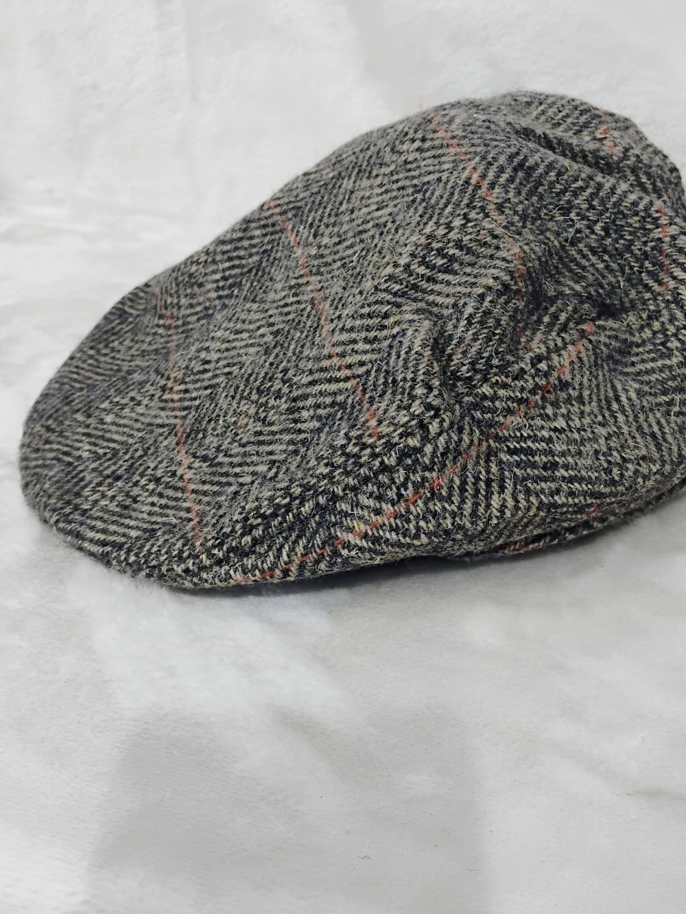 Vtg Pendleton Mens Large Gray Wool Newsboy Hat Flat Cap Portland Oregon